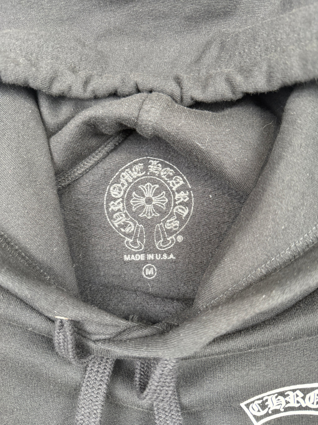 Chrome Hearts T Bar Logo USA Hoodie Black