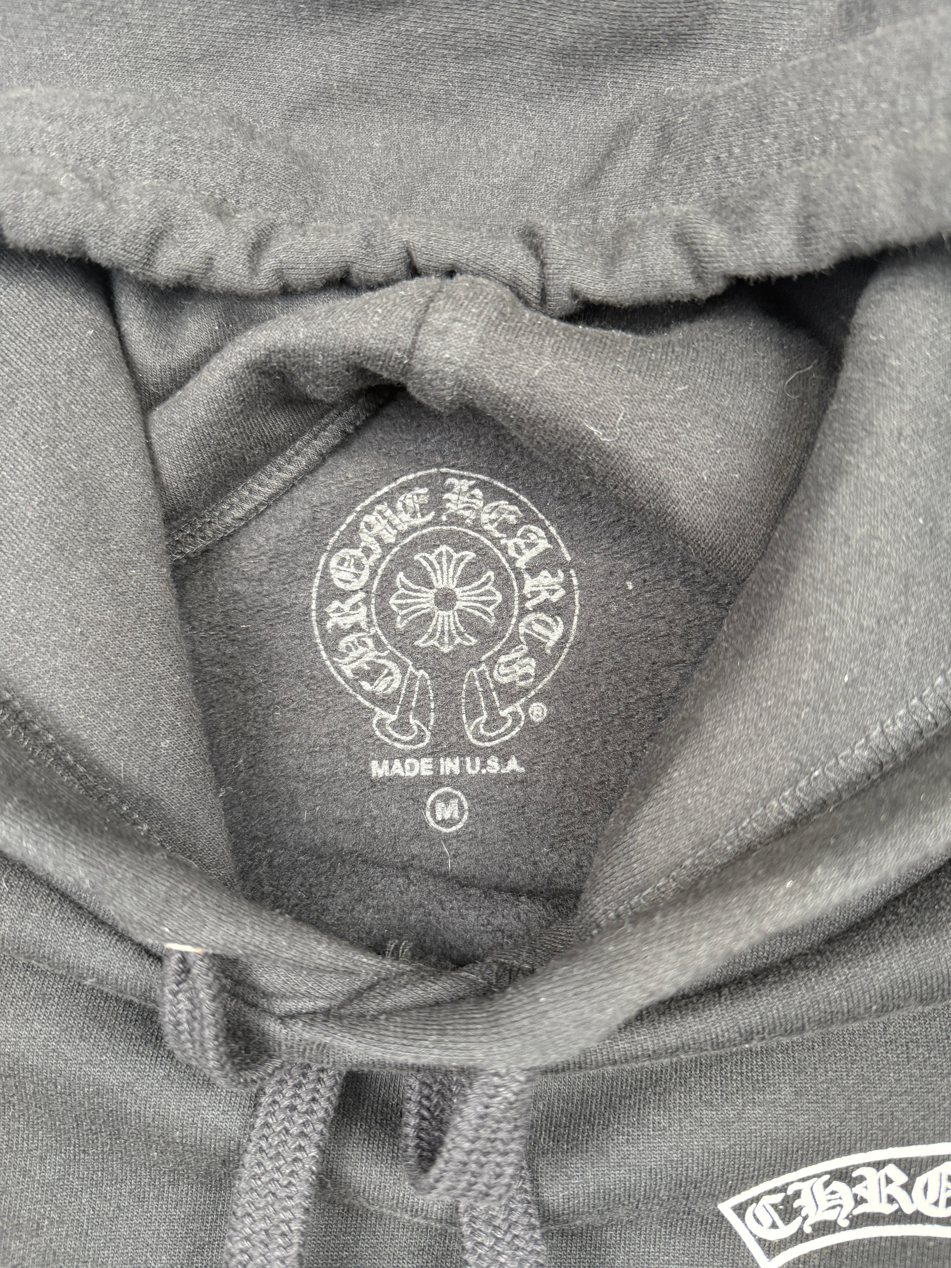 Chrome Hearts T Bar Logo USA Hoodie Black