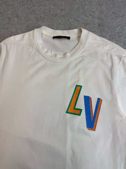 Louis Vuitton x NBA Tee White (USED) | Vitnage Clothing Store Canada