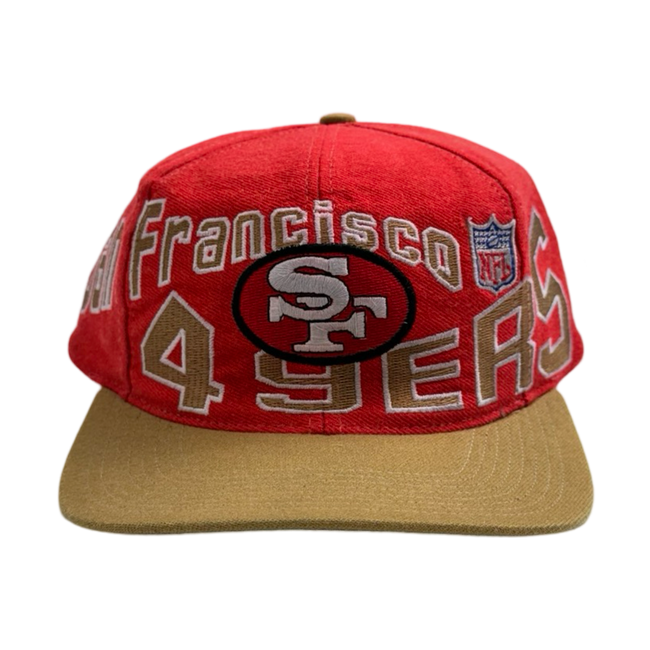 Vintage Apex San Francisco 49ers Snapback Hat Red