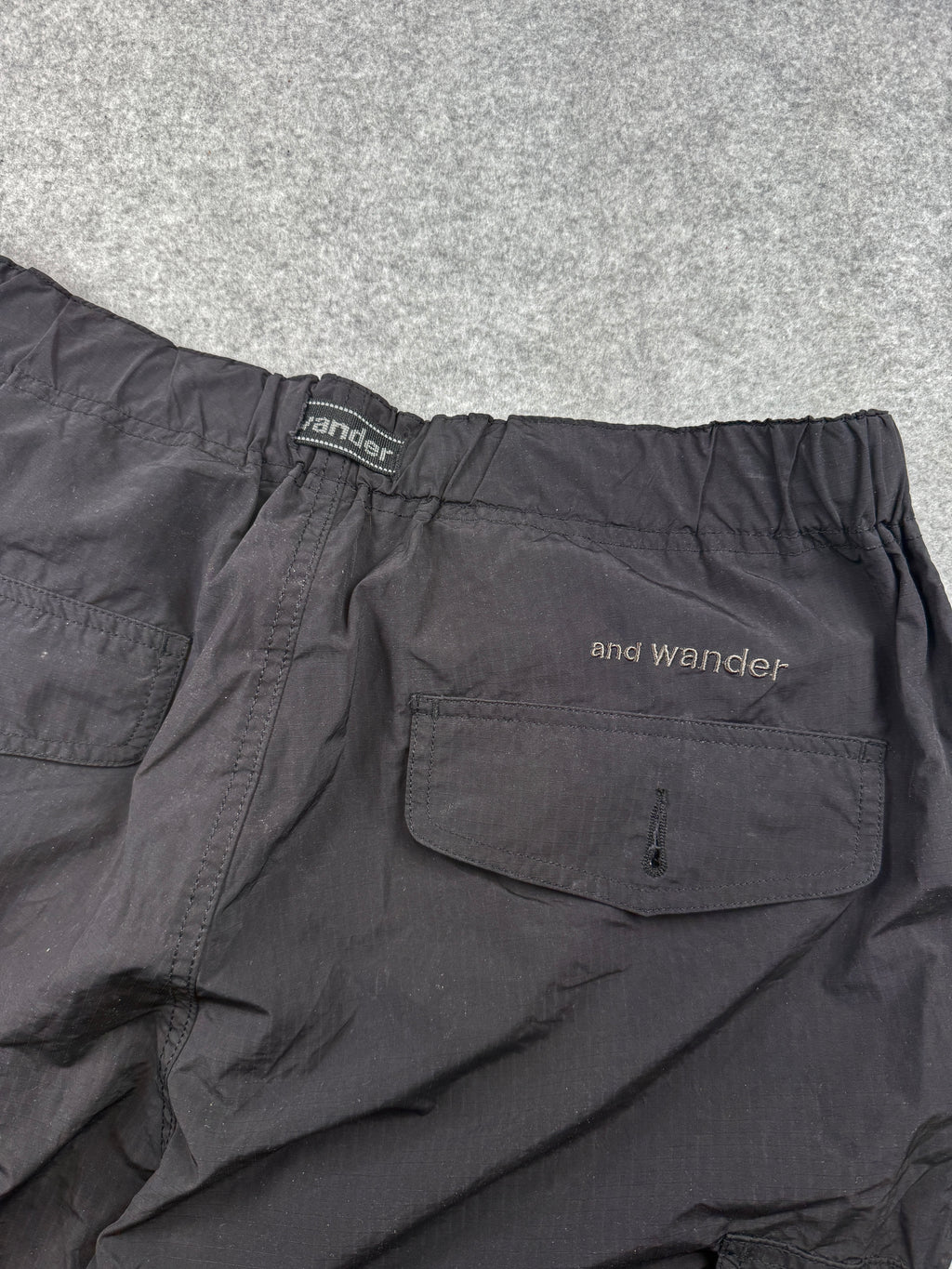 and Wander Oversized Cargo Pants Black (USED)