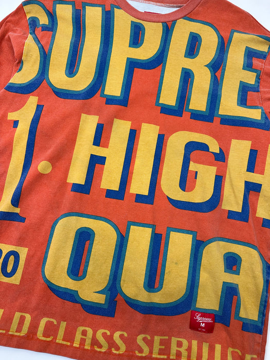 Supreme World Class L/S Tee Orange (USED) | Vitnage Clothing Store Canada