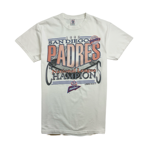 (M) Vintage '98 San Diego Padres Championship Tee White | Vintage Clothing Store Canada