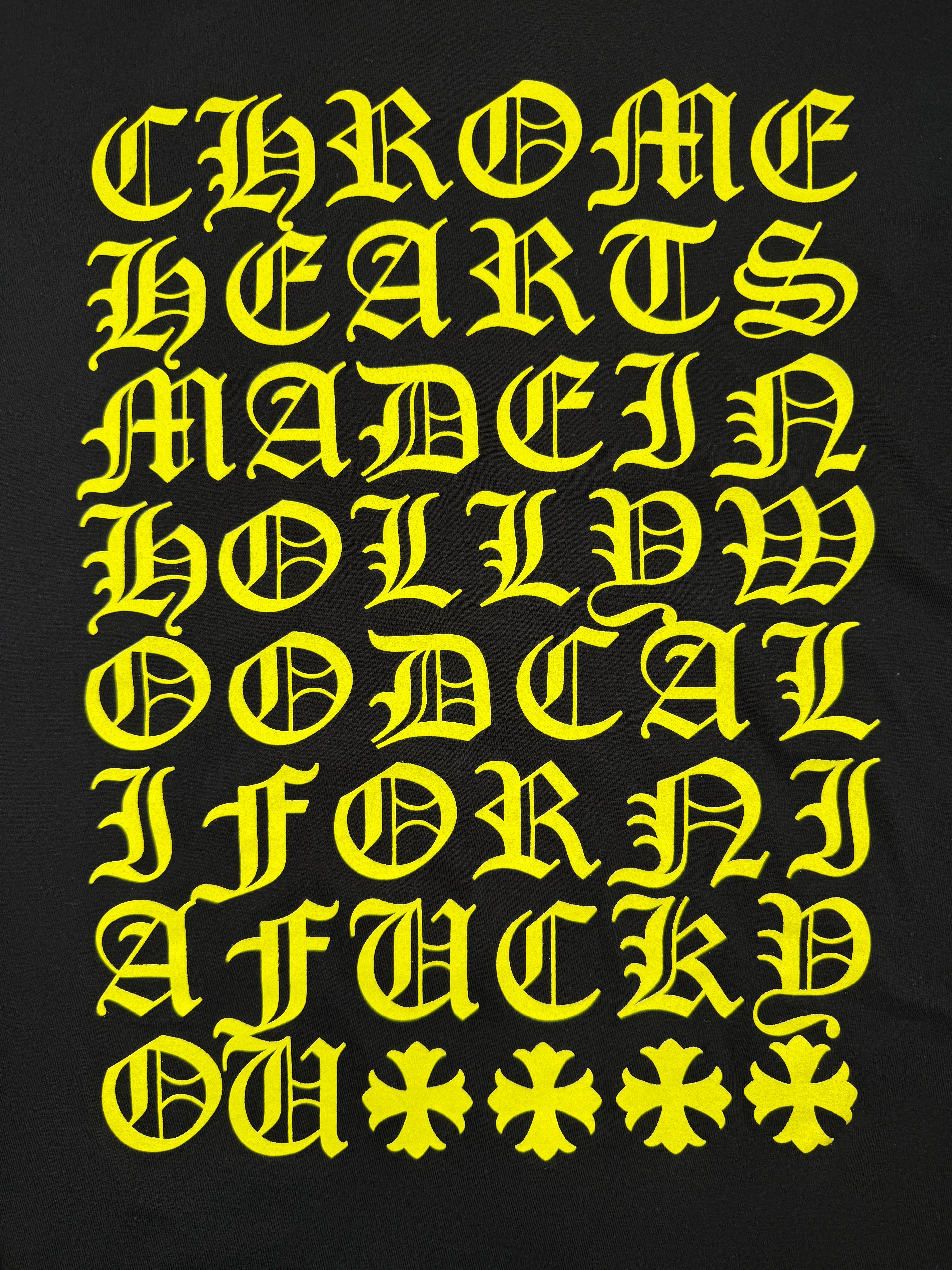 Chrome Hearts Made In Hollywood L/S Tee Black/Yellow