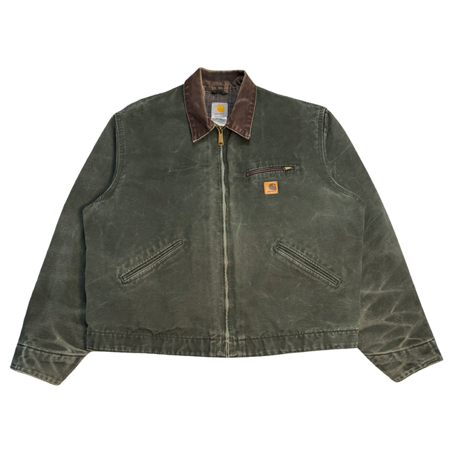 Vintage 2000’s Carhartt Detroit Work Jacket Moss Green