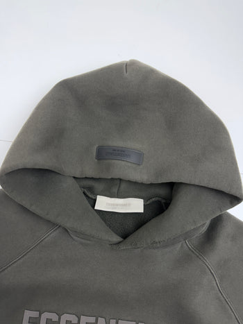 Fear of God Essentials Raglan Hoodie Gray Off Black (USED)