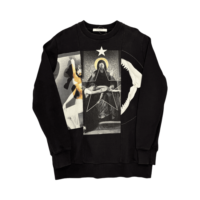 Givenchy Madonna Shark Sweatshirt Black (USED)