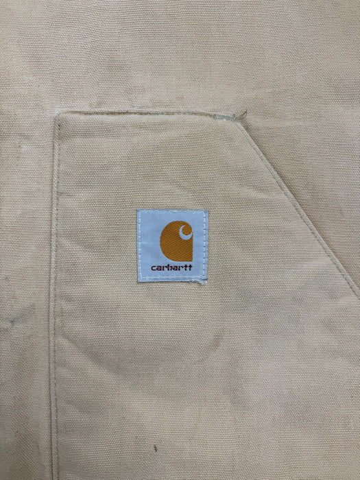 (XXL) Vintage Lined Carhartt Vest Biege | Vitnage Clothing Store Canada