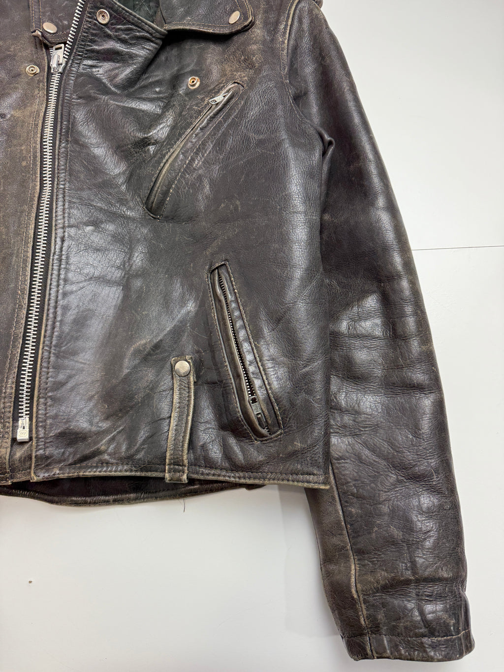 Vintage Harley Davidson Biker Leather Jacket