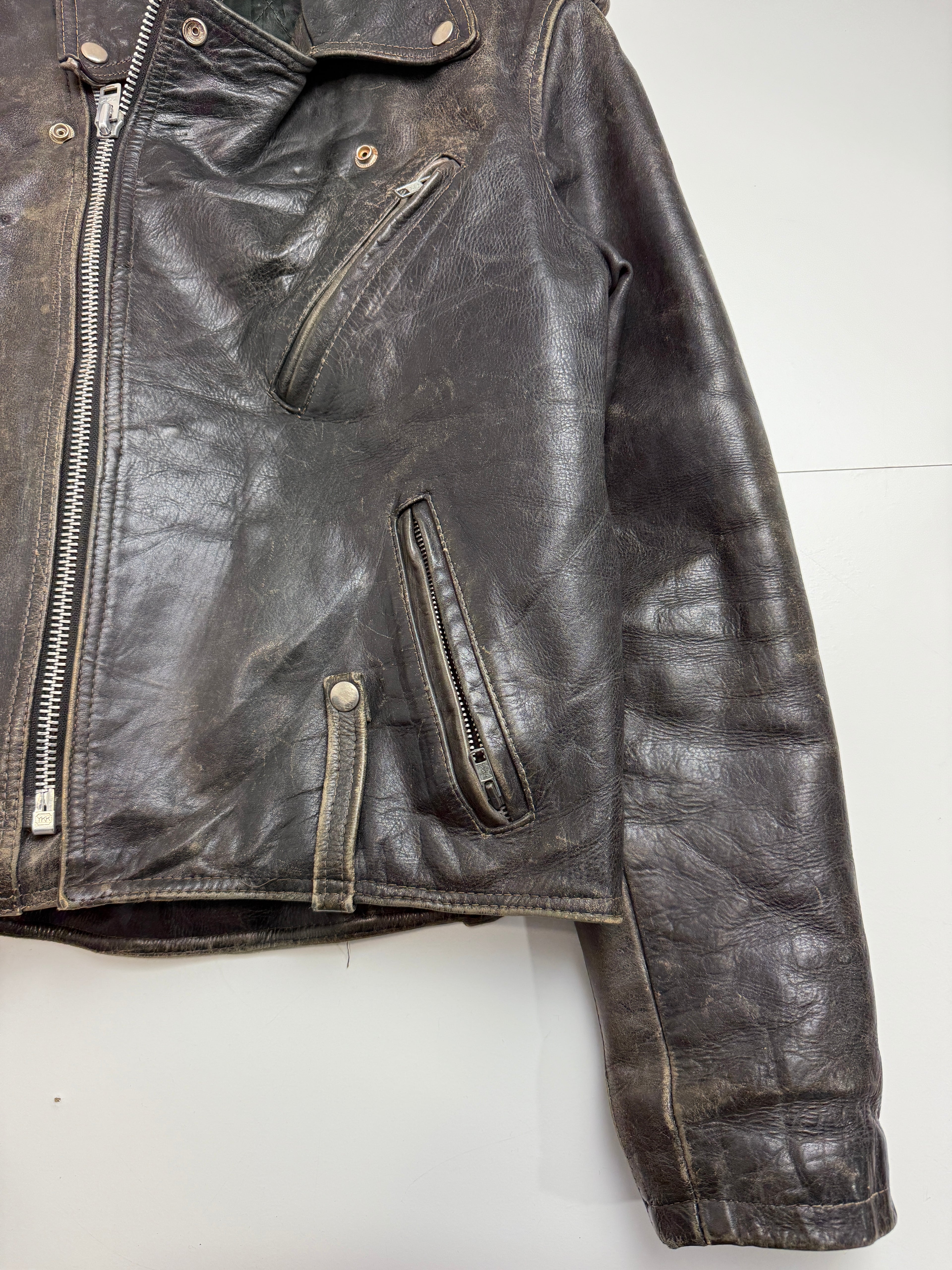 Vintage Harley Davidson Biker Leather Jacket