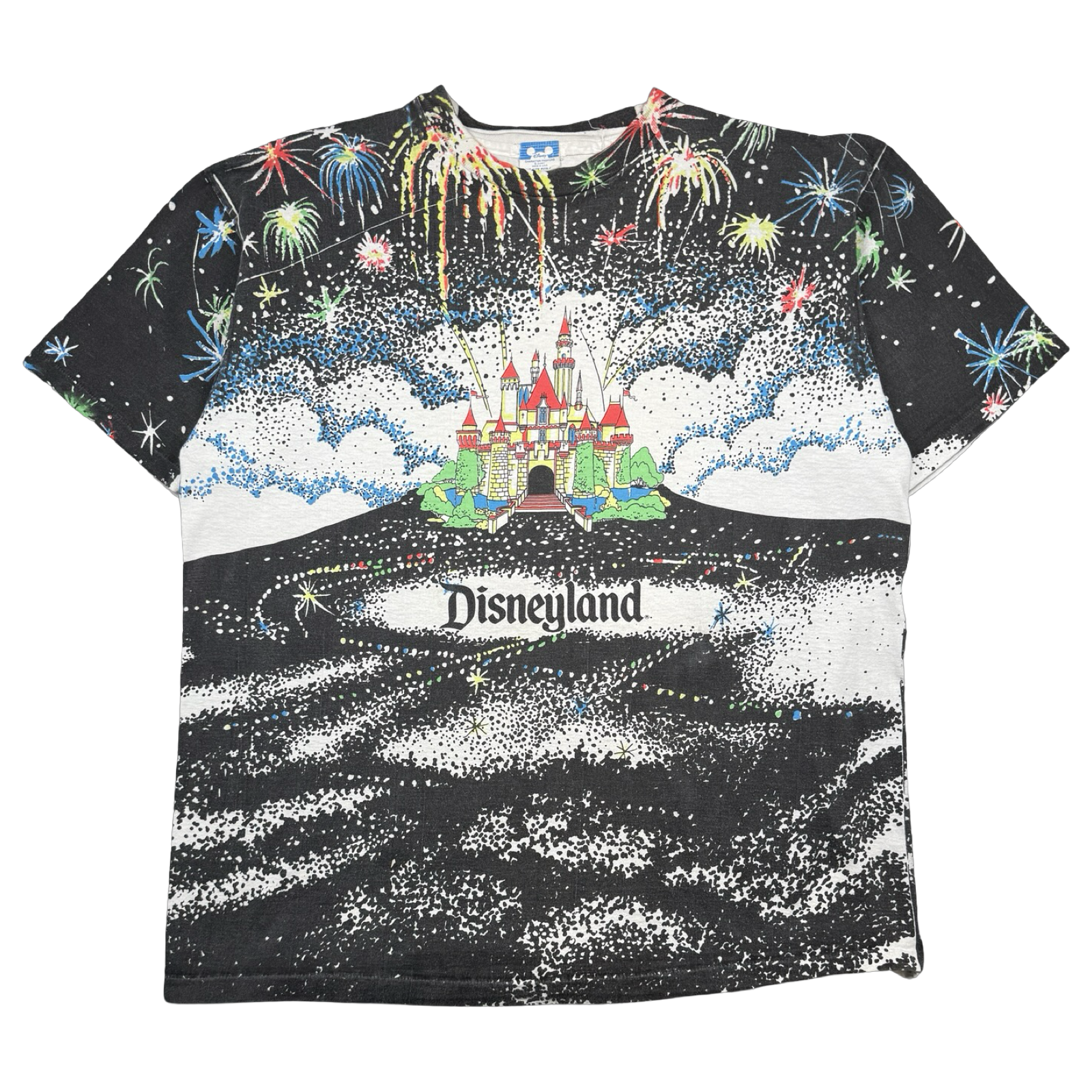 Vintage 90's Disneyland Fireworks AOP Tee