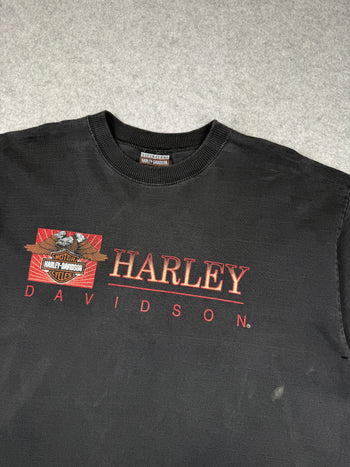 Vintage Harley Davidson Heavyweight Tee Black
