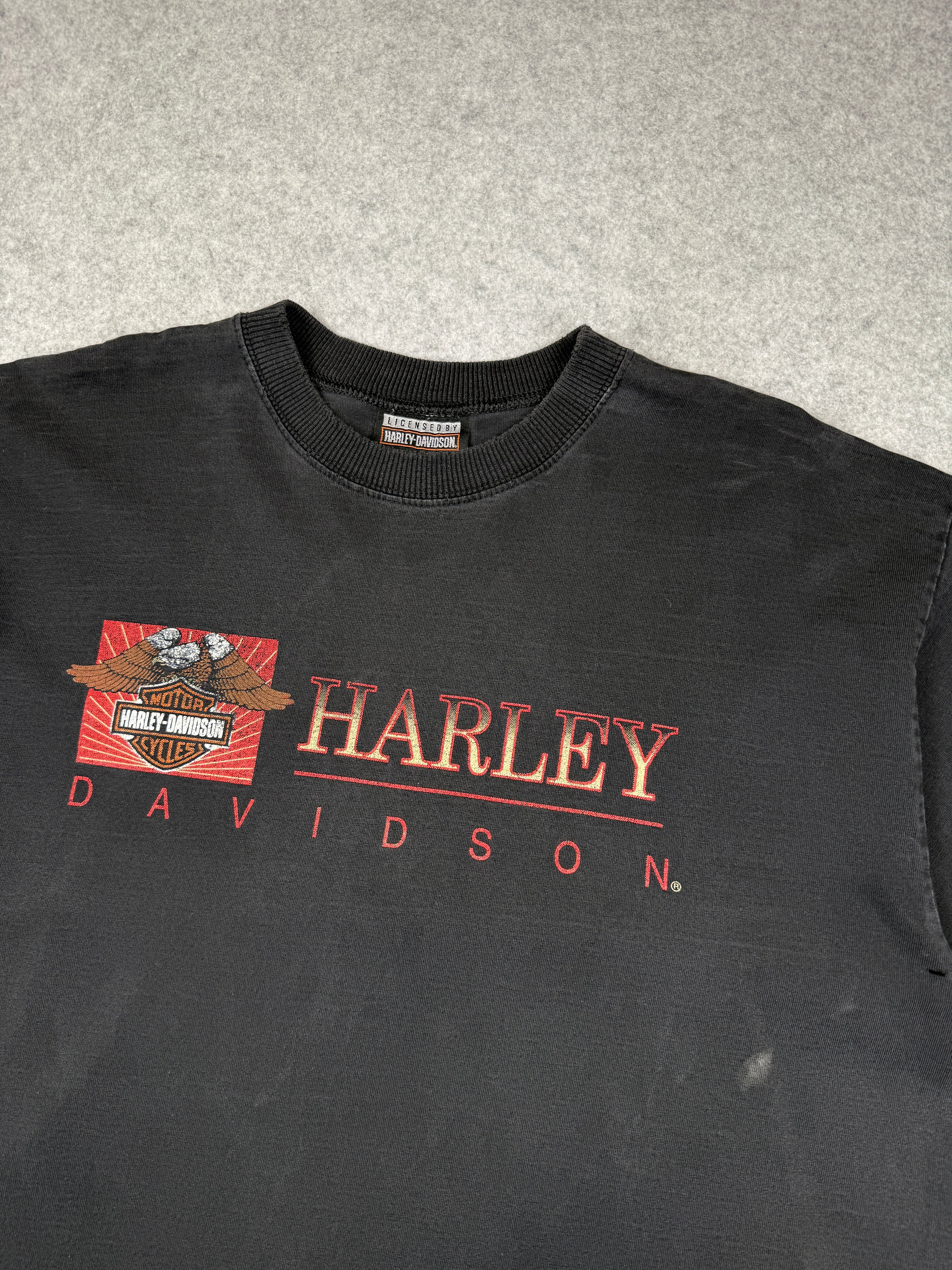 Vintage Harley Davidson Heavyweight Tee Black