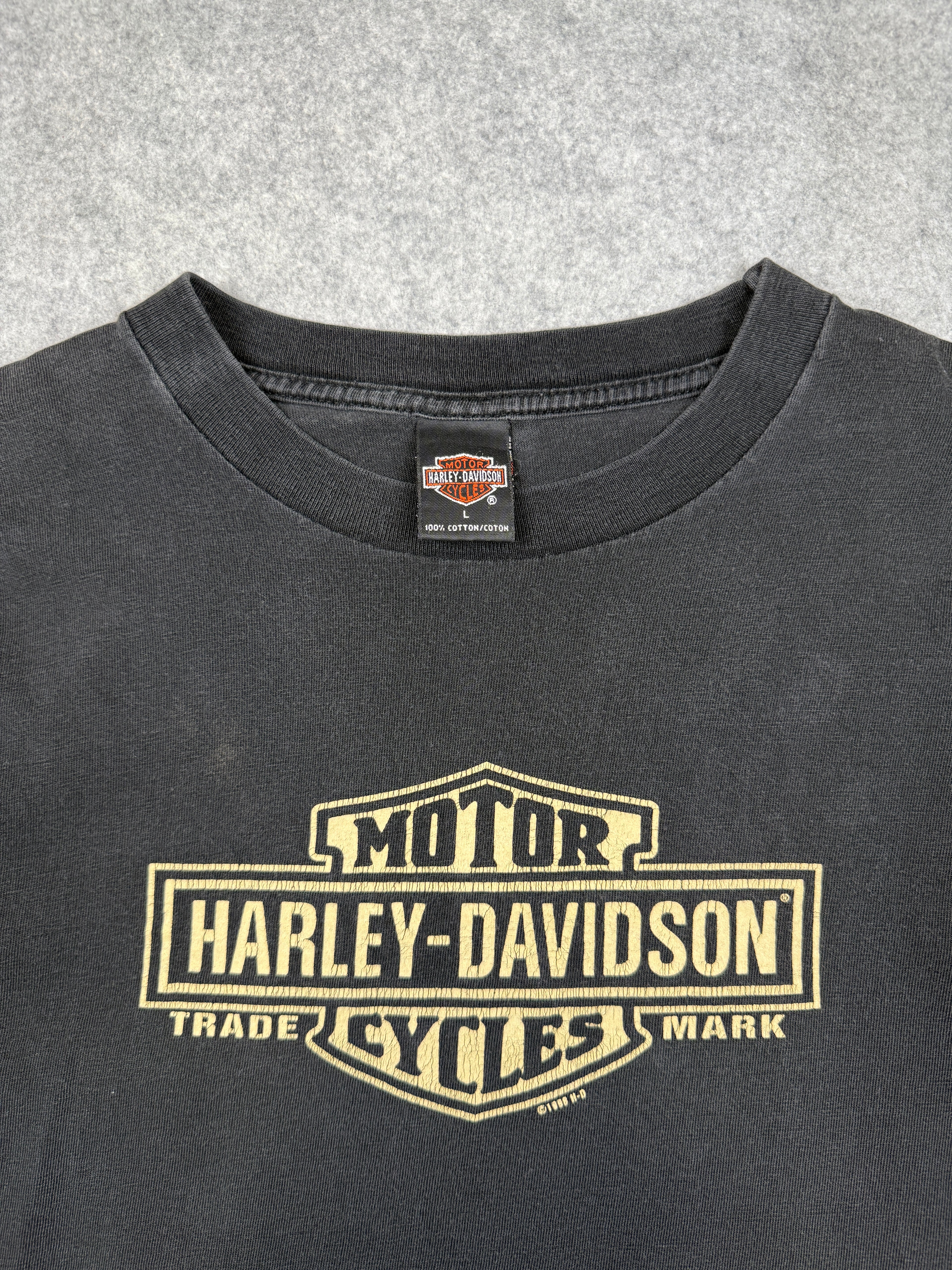 Vintage Harley Davidson Aspen Valley Tee Black