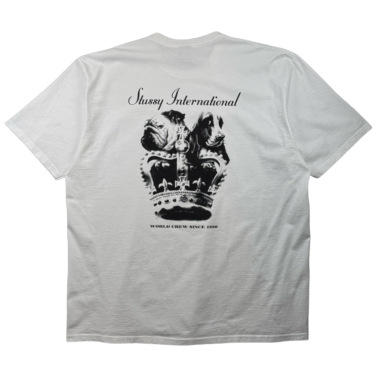 Stussy Dog Crown Tee White (USED)