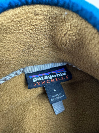 (L) Patagonia Synchilla Snap Fleece Two Tone