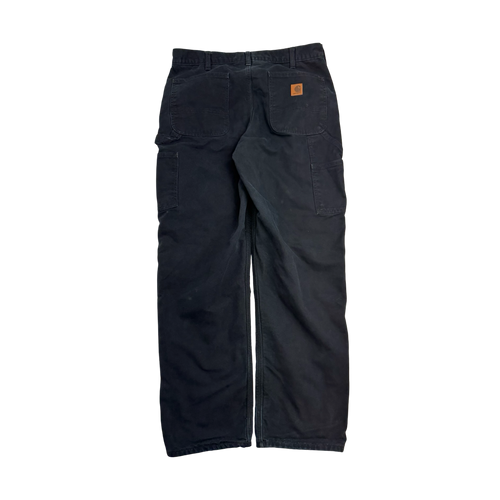 Vintage Carhartt Lined Carpenter Pants Black | Vintage Clothing Store Canada