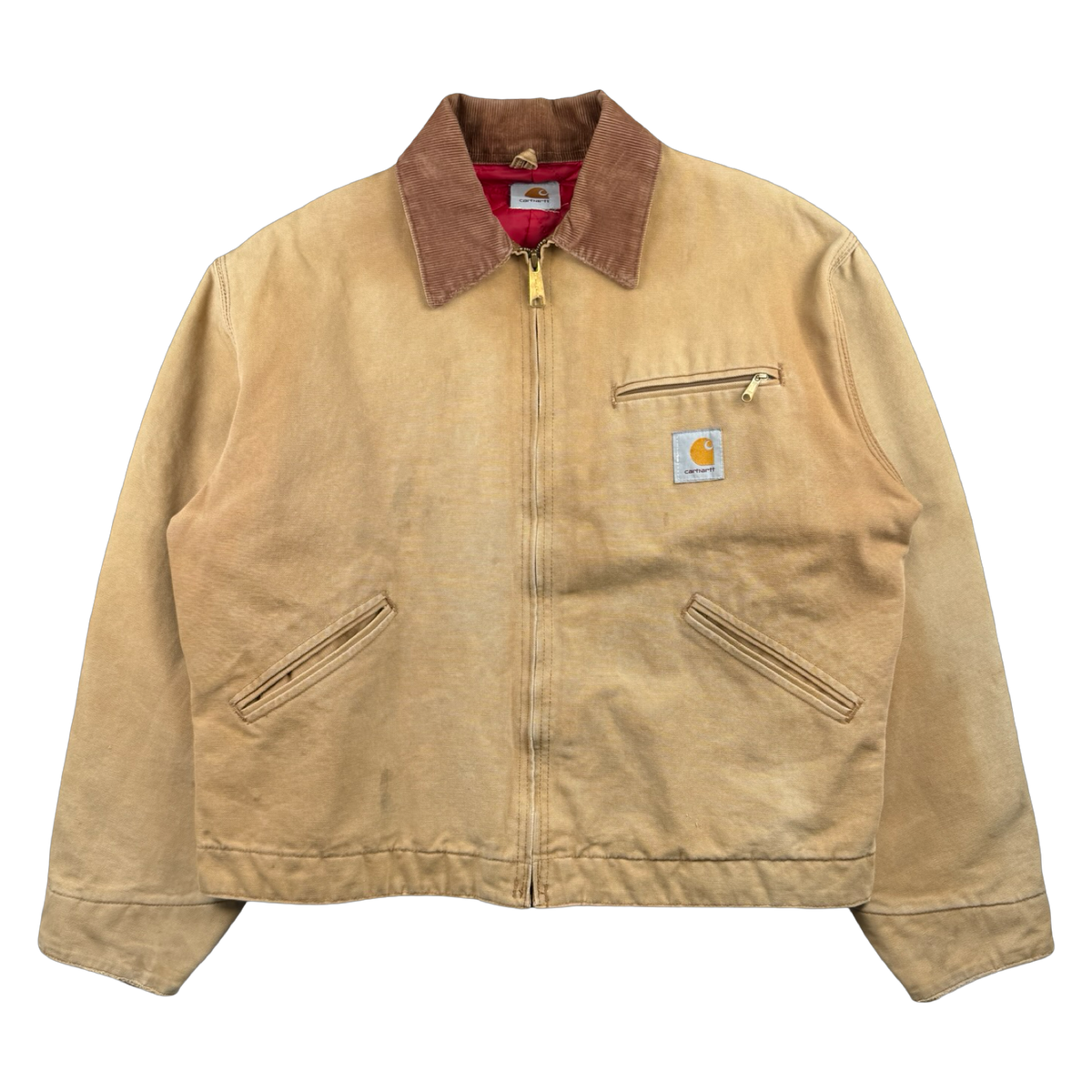 Vintage Carhartt Detroit Insulated Jacket Beige