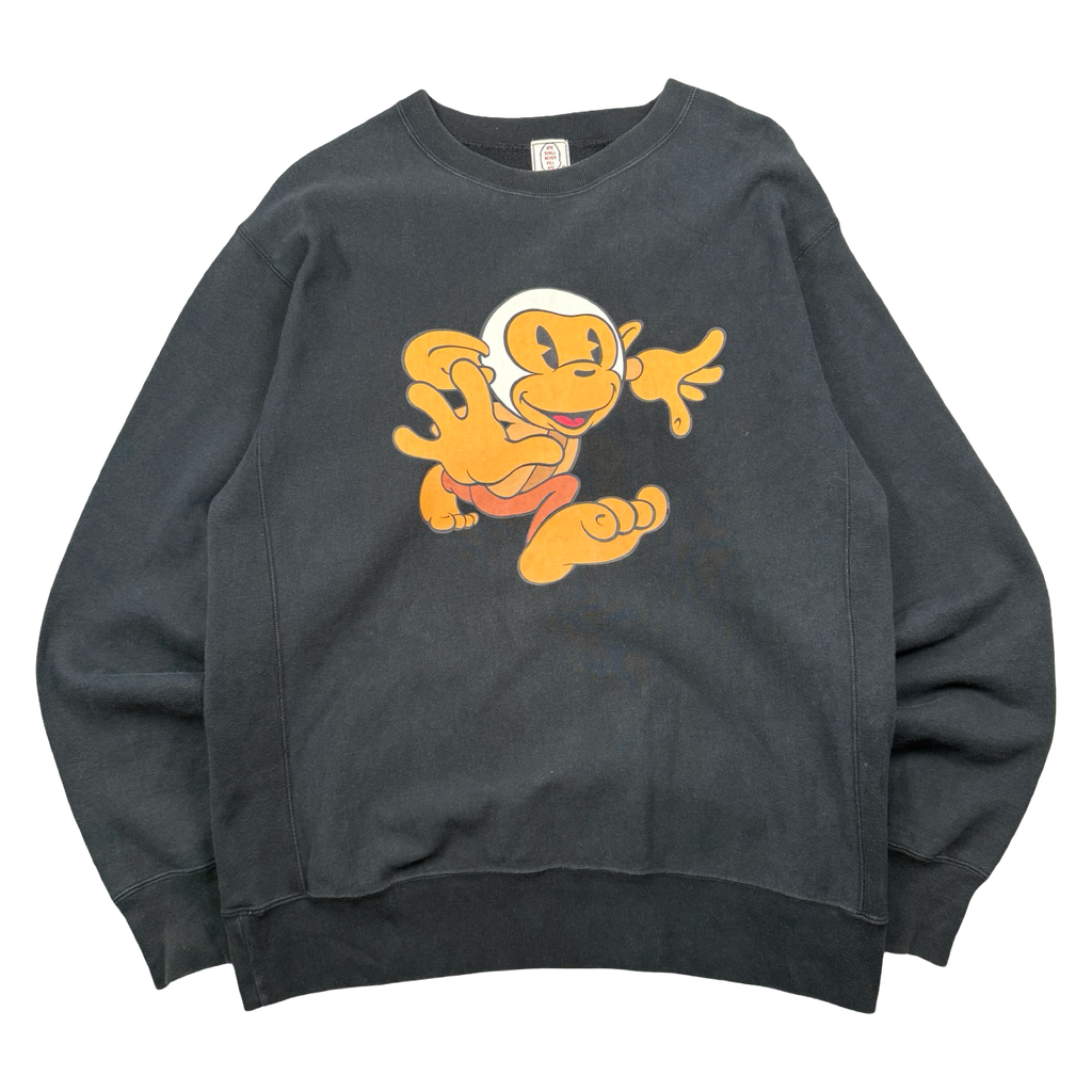 Vintage BAPE Baby Milo Monkey Sweatshirt Black