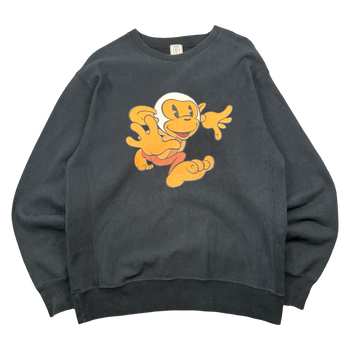 Vintage BAPE Baby Milo Monkey Sweatshirt Black