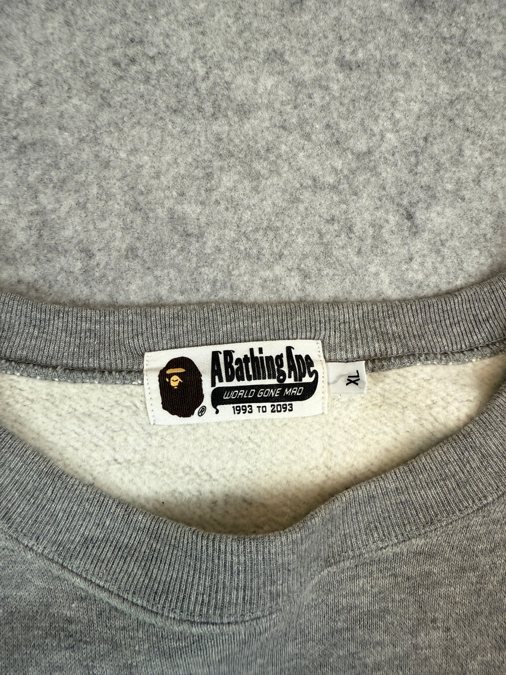 BAPE Apesta Film Star Sweatshirt Grey (USED)