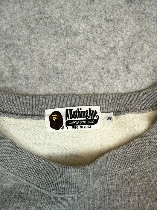 BAPE Apesta Film Star Sweatshirt Grey (USED) | Vitnage Clothing Store Canada