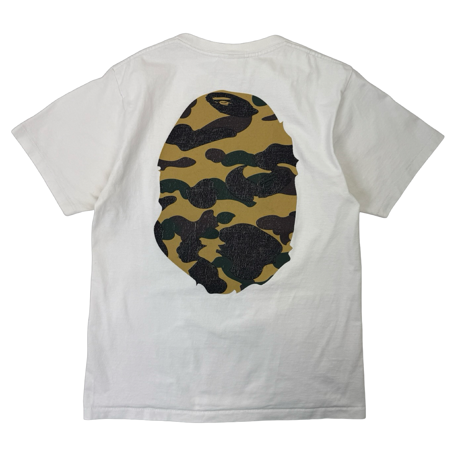 BAPE Camo Big Ape Head Tee White (USED)