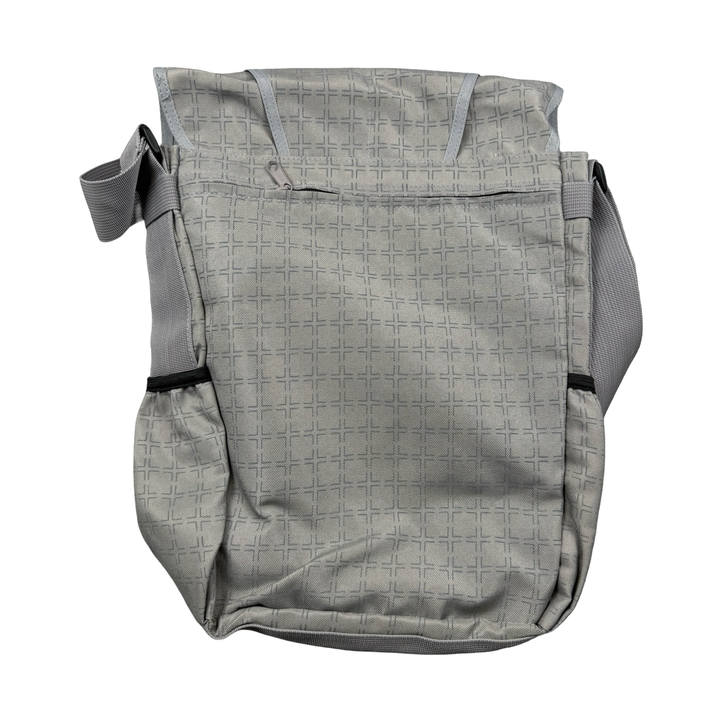 Vintage Stussy Boston Grid Messenger Bag Grey