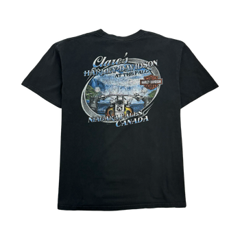 Vintage '10 Clare's Harley Davidson Tee Black