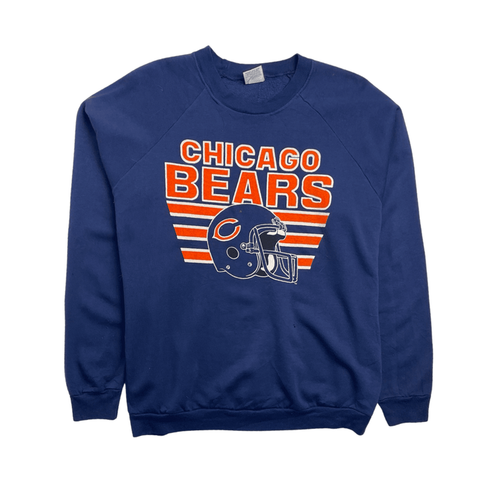 (S) Vintage NFL Chicago Bears Sweatshirt Navy | Vitnage Clothing Store Canada