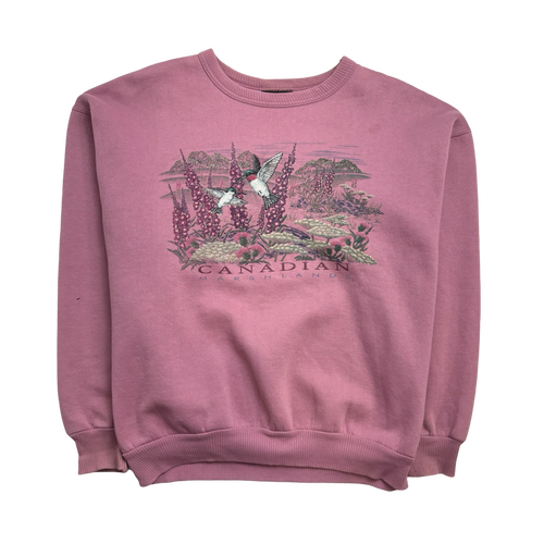 Vintage Nature Canada Marshland Sweatshirt Pink | Vintage Clothing Store Canada