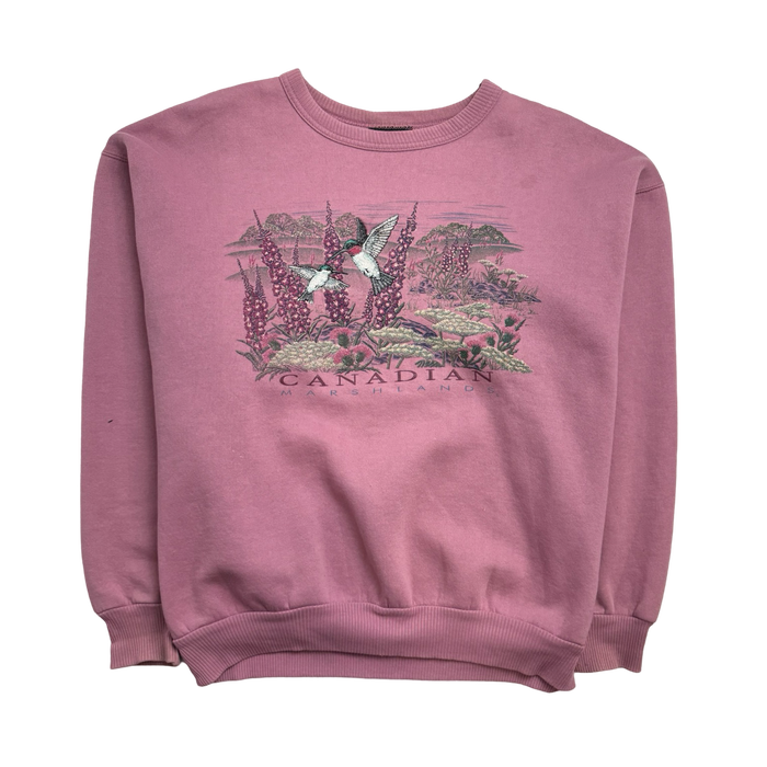 Vintage Nature Canada Marshland Sweatshirt Pink | Vitnage Clothing Store Canada