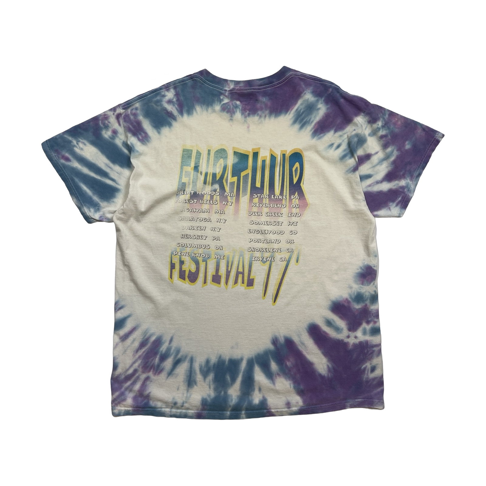 Vintage '97 Grateful Dead Furthur Festival Tee Tie Dye