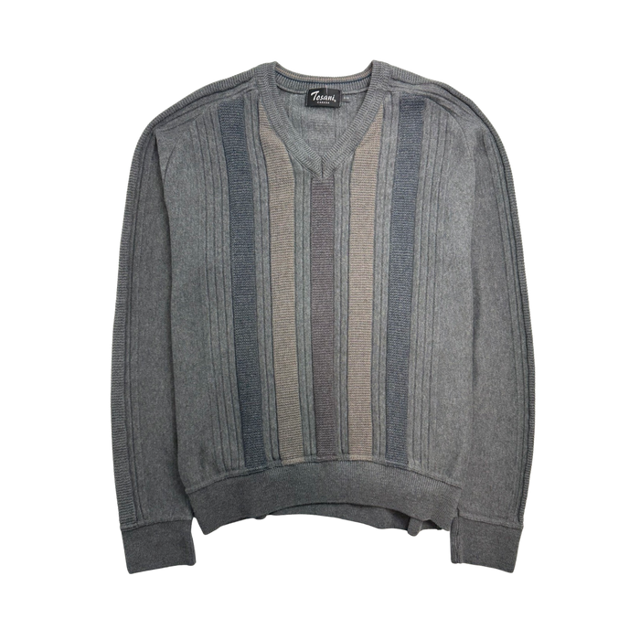 (L) Vintage Tosani Textured Knit Sweater | Vitnage Clothing Store Canada