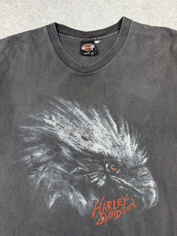 Vintage Harley Davidson Lynchburg Eagle Tee Black