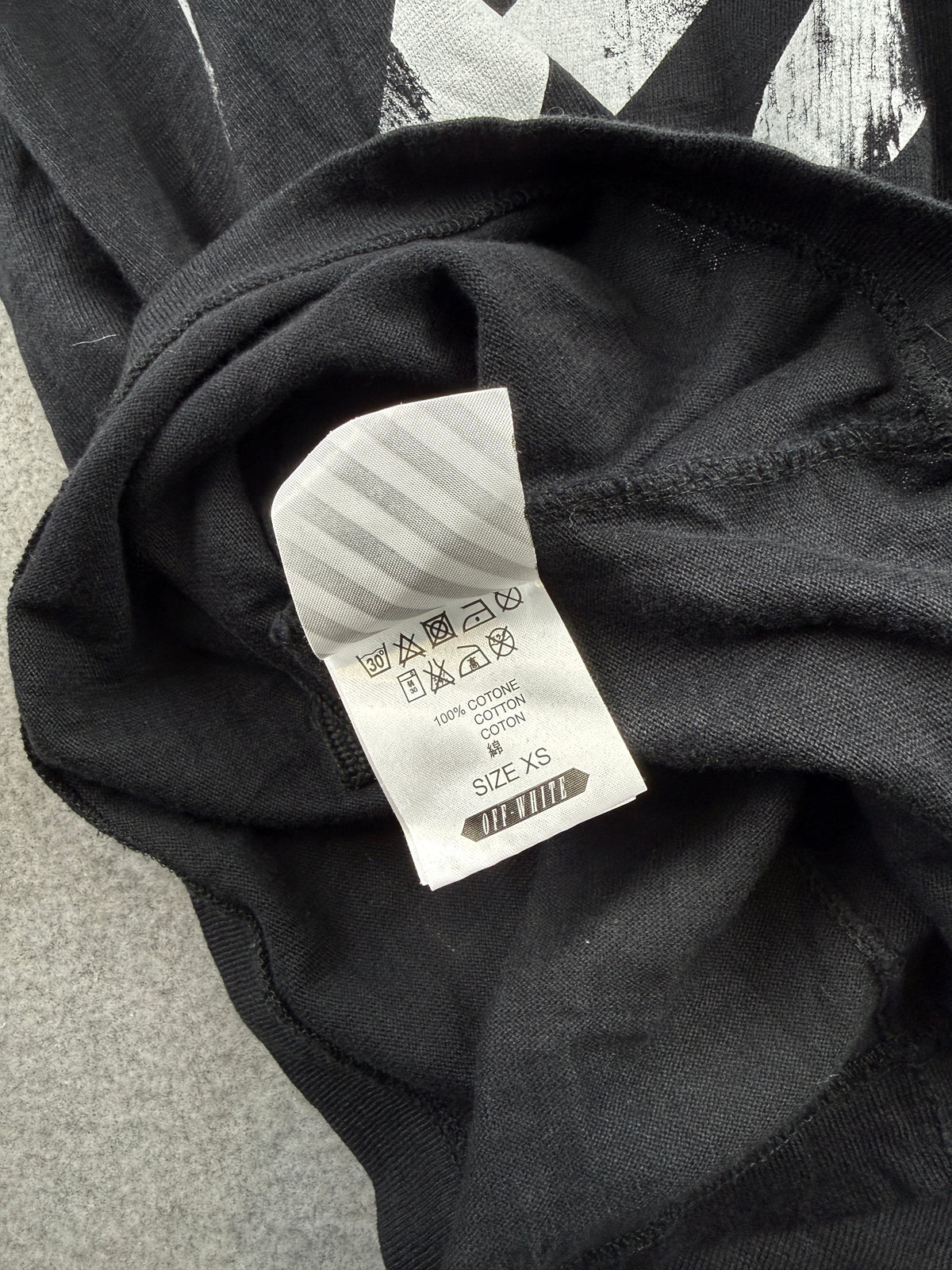 OFF-WHITE Caravaggio Painted Tee Black (USED)