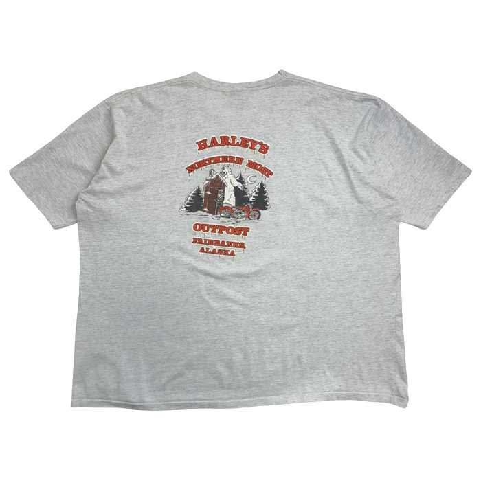Vintage 1999 Harley Davidson Alaska Northern Outpost Tee Grey | Vitnage Clothing Store Canada