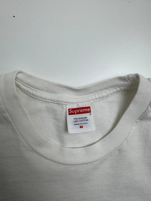 Supreme Standard Tee White (USED) | Vitnage Clothing Store Canada