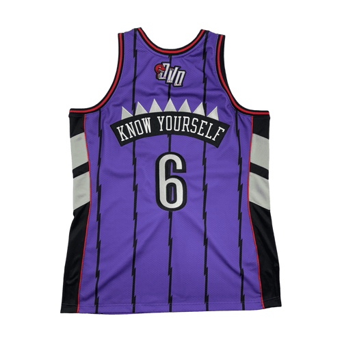 OVO Mitchell & Ness Raptors Basketball Jersey Purple/Back (USED) | Vintage Clothing Store Canada