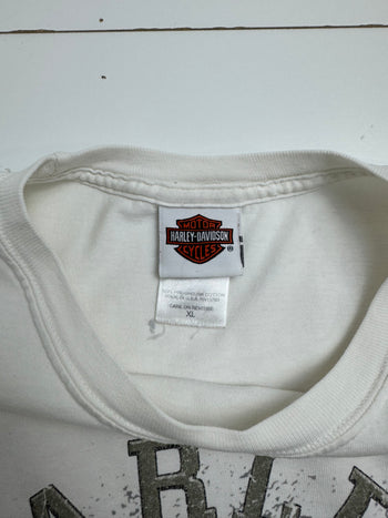 Vintage '05 Harley Davidson Cleveland Tee White