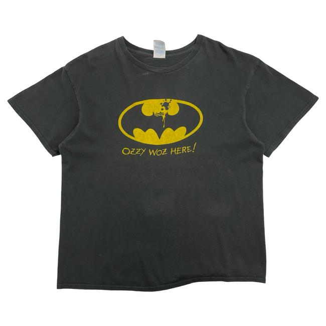 Vintage 2000's Ozzy Woz Here Batman Tee Black