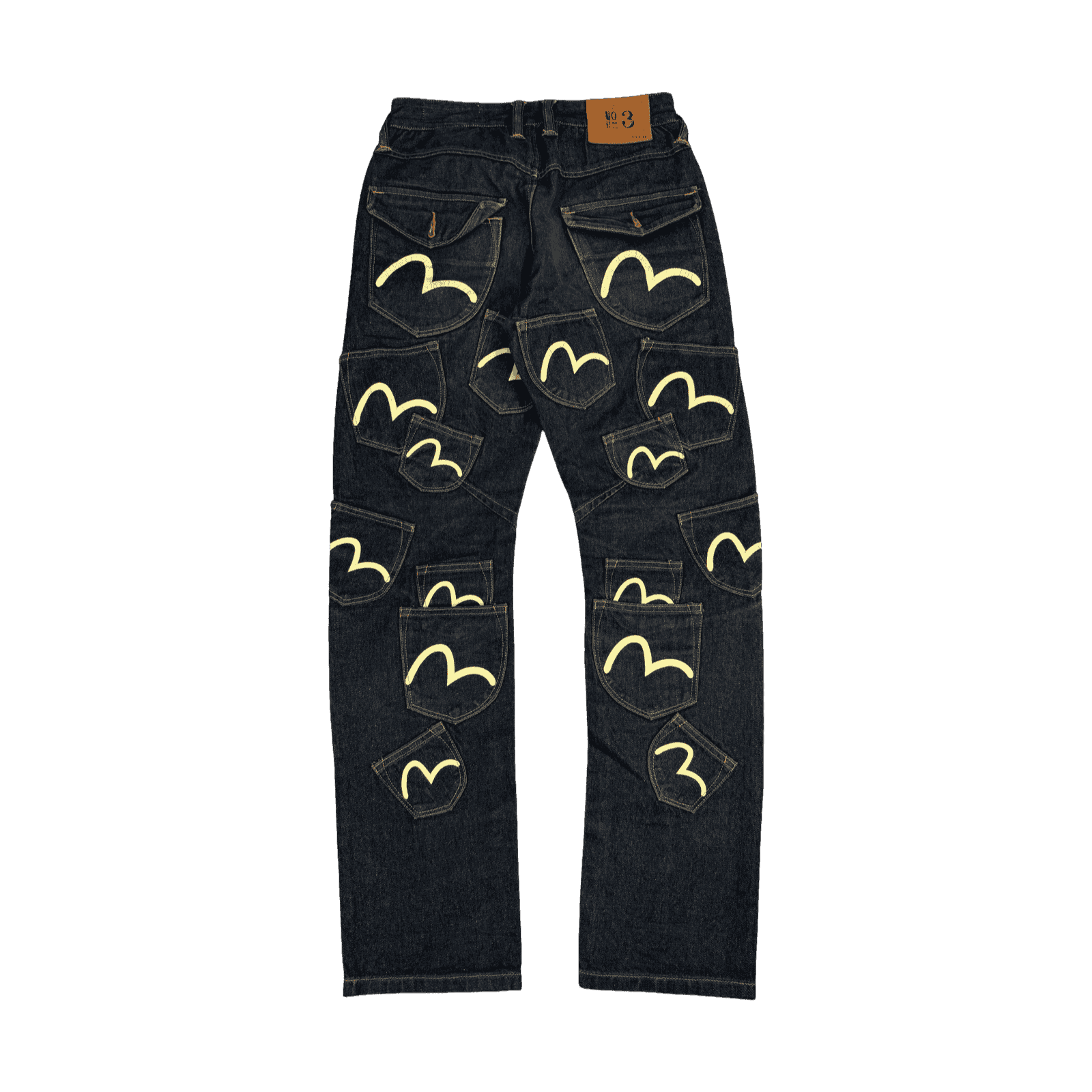 Evisu No. 3 Seagull Multi Pocket Denim Pants