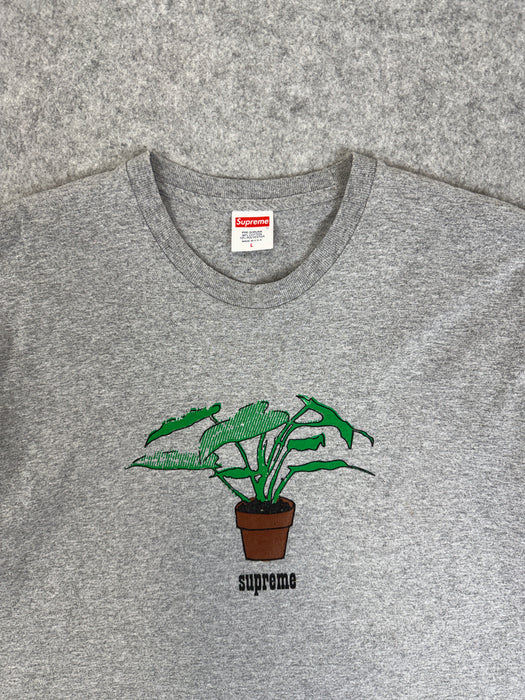 Supreme Plant Tee Heather Grey (USED) | Vitnage Clothing Store Canada