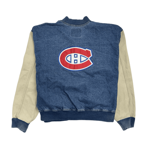 (XXL) Vintage Montreal Canadien Denim Varsity Jacket | Vintage Clothing Store Canada