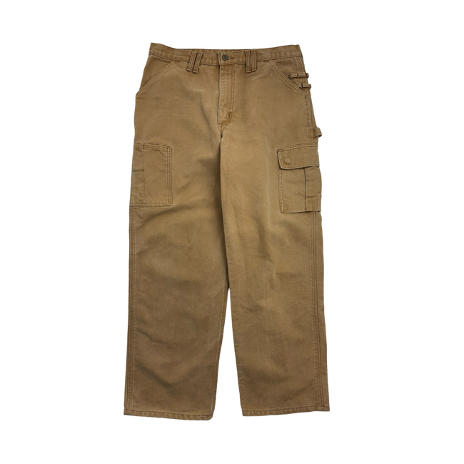 (32) Vintage Carhartt Cargo Workwear Pants Tan