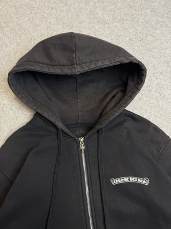 Chrome Hearts Cemetery Cross Thermal Zip Up Sweater Black