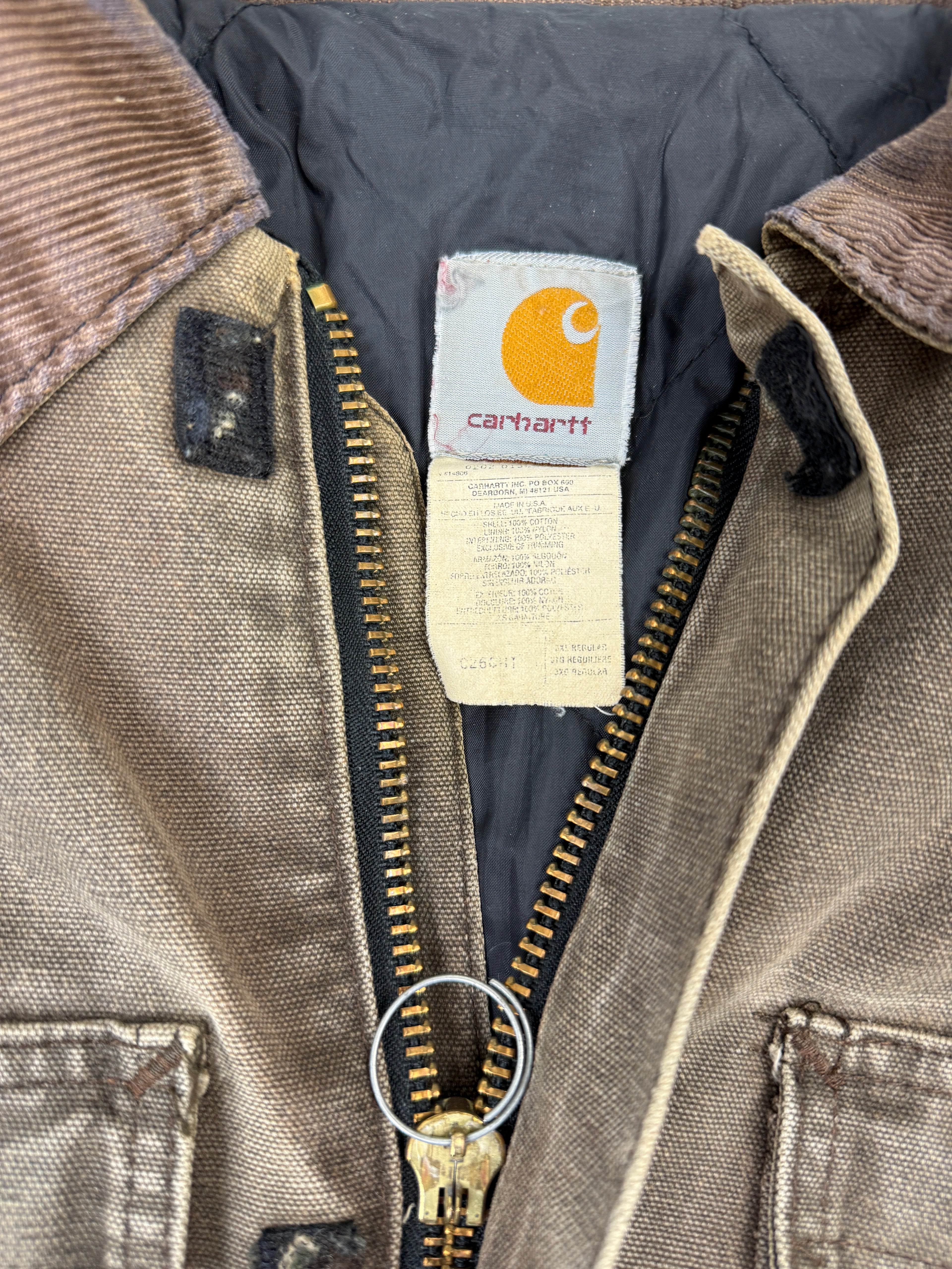 Vintage Carhartt Arctic Work Jacket Faded Brown