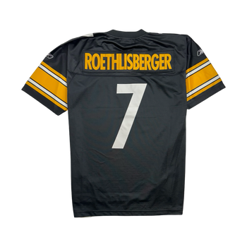 (L) NFL Pitsburg Steelers Ben Roethlisberger Jersey Black