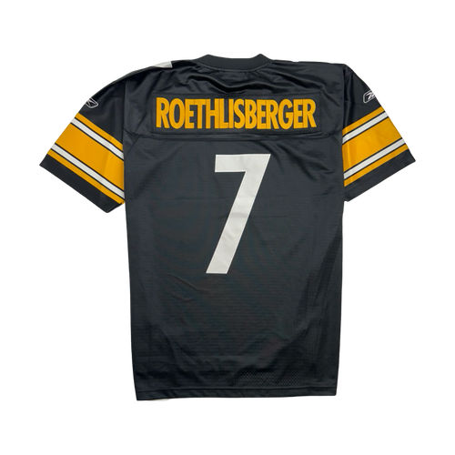 (L) NFL Pitsburg Steelers Ben Roethlisberger Jersey Black | Vintage Clothing Store Canada