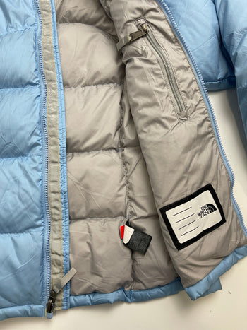 (XS) Vintage The North Face 600 Fill Girls Puffer Jacket Baby Blue